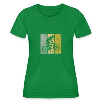 Mountain bike - Women's Functional T-Shirt - kelly green - Front - AI Model Female 172 dark (172cm)