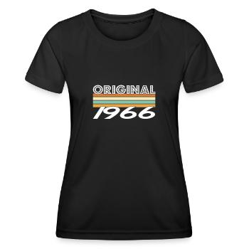 Original 1966 - T-shirt sport Femme - noir - Devant - AI Model Female 172 light (172cm)