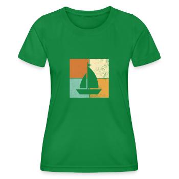 Voile - T-shirt sport Femme - vert - Devant - AI Model Female 172 dark (172cm)