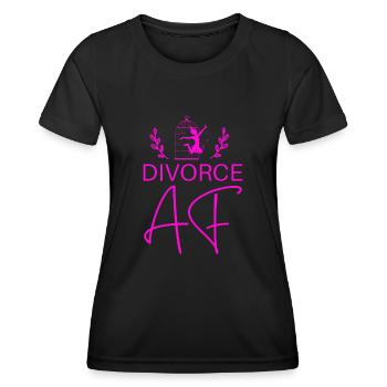 Happy Divorce Party Divorce Af - Frauen Funktions-T-Shirt - Schwarz - Vorne - AI Model Female 172 light (172cm)