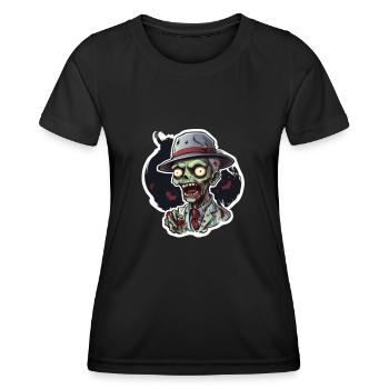 Zombie Zombie Halloween Zombie Kostüm Untote - Frauen Funktions-T-Shirt - Schwarz - Vorne - AI Model Female 172 light (172cm)