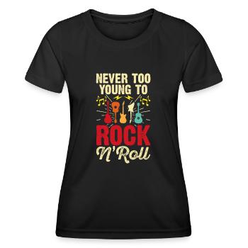 Rock n Roll Rock And Roll - T-shirt sport Femme - noir - Devant - AI Model Female 172 light (172cm)