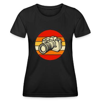 Photographer - Women's Functional T-Shirt - black - Front - AI Model Female 172 light (172cm)