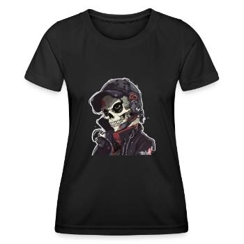 Skulls Skull Skull Skull Bones - Women's Functional T-Shirt - black - Front - AI Model Female 172 light (172cm)
