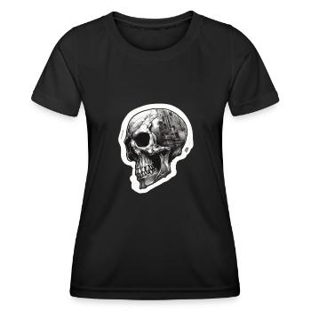 Skulls Skull Skull Skull Bones - Women's Functional T-Shirt - black - Front - AI Model Female 172 light (172cm)