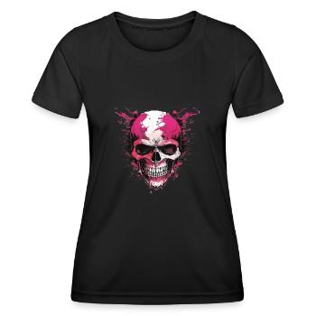 Skulls Skull Skull Skull Bones - Women's Functional T-Shirt - black - Front - AI Model Female 172 light (172cm)