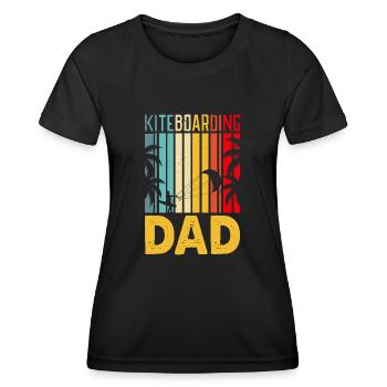 Kitesurf Kitesurfer Kiteboard - Frauen Funktions-T-Shirt - Schwarz - Vorne - AI Model Female 172 light (172cm)