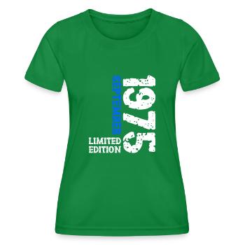 1975 Septembre Édition Limitée 48th Birthday Deco - T-shirt sport Femme - vert - Devant - AI Model Female 172 dark (172cm)
