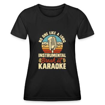 Karaoké - T-shirt sport Femme - noir - Devant - AI Model Female 172 light (172cm)