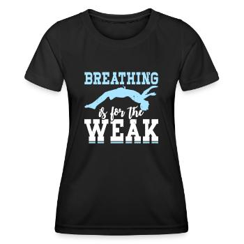 Flotteur de natation - T-shirt sport Femme - noir - Devant - AI Model Female 172 light (172cm)
