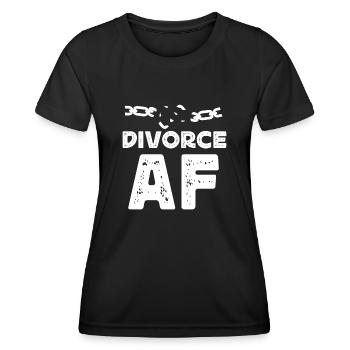 Happy Divorce Party Divorce Af - Women's Functional T-Shirt - black - Front - AI Model Female 172 light (172cm)
