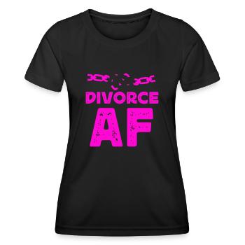 Happy Divorce Party Divorce Af - Women's Functional T-Shirt - black - Front - AI Model Female 172 light (172cm)