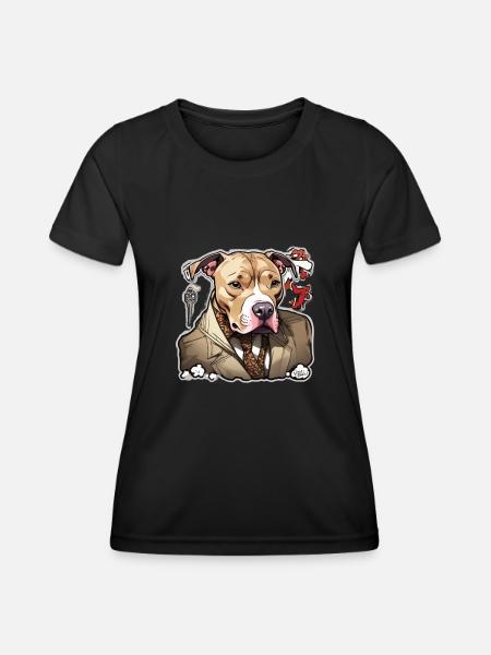 Pitbull Pitbull Hund Pitbull Kleidung Pitbulls - Frauen Funktions-T-Shirt - Schwarz