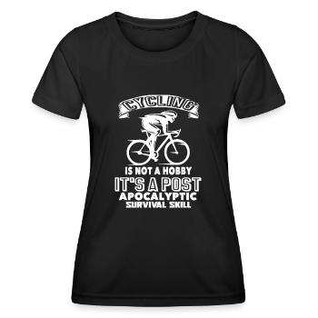 Cycling Cycling Is Not A Hobby - Women's Functional T-Shirt - black - Front - AI Model Female 172 light (172cm)
