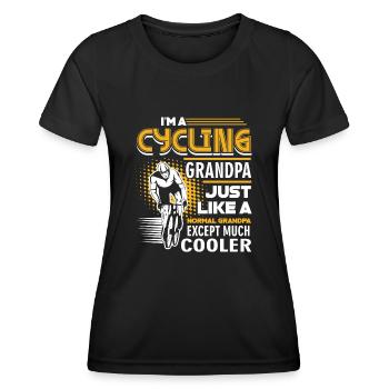 Cycling Cycling Grandpa Cooler - Women's Functional T-Shirt - black - Front - AI Model Female 172 light (172cm)