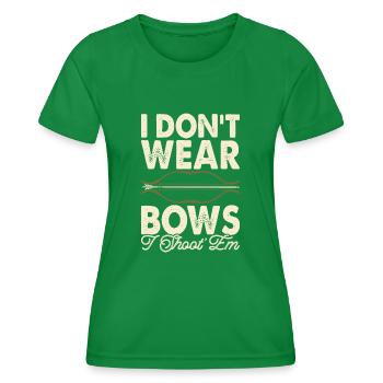Archer Tir à l’arc - T-shirt sport Femme - vert - Devant - AI Model Female 172 dark (172cm)