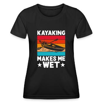 Kajak Kajakfahrer Kajaker - Frauen Funktions-T-Shirt - Schwarz - Vorne - AI Model Female 172 light (172cm)