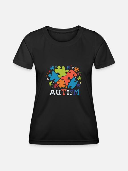 Autismus - Frauen Funktions-T-Shirt - Schwarz