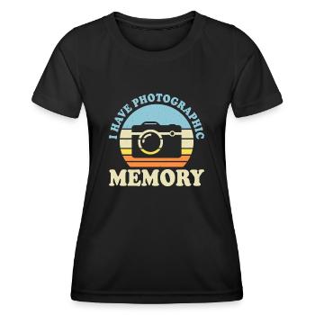 Photographer - Women's Functional T-Shirt - black - Front - AI Model Female 172 light (172cm)