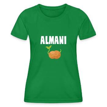 Alman Almani Potato - Women's Functional T-Shirt - kelly green - Front - AI Model Female 172 dark (172cm)
