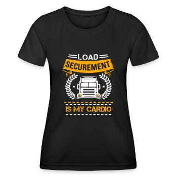 Chauffeur de camion pour camion à plateau - T-shirt sport Femme - noir - Devant - AI Model Female 172 light (172cm)