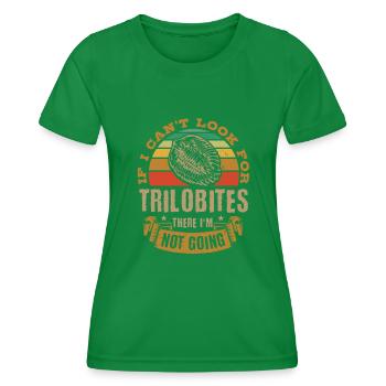 Fossils, paleontologist, fossil collector, - Women's Functional T-Shirt - kelly green - Front - AI Model Female 172 dark (172cm)