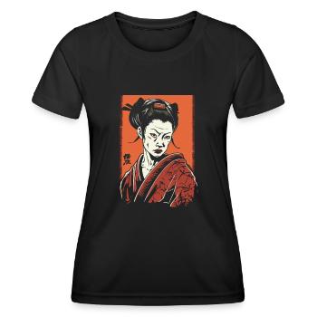 Unfriendly Japanese Geisha - Women's Functional T-Shirt - black - Front - AI Model Female 172 light (172cm)
