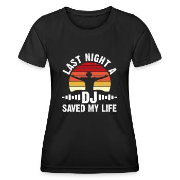 Dj - Frauen Funktions-T-Shirt - Schwarz - Vorne - AI Model Female 172 light (172cm)