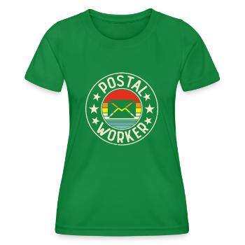 Briefträger Postbote - Frauen Funktions-T-Shirt - Kelly Green - Vorne - AI Model Female 172 dark (172cm)