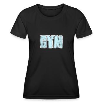 Gym Fitnessstudio - Frauen Funktions-T-Shirt - Schwarz - Vorne - AI Model Female 172 light (172cm)