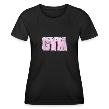 Gym Fitnessstudio - Frauen Funktions-T-Shirt - Schwarz - Vorne - AI Model Female 172 light (172cm)