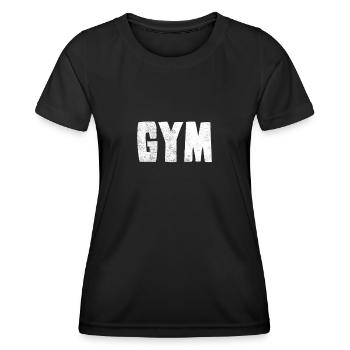 Gym Fitnessstudio - Frauen Funktions-T-Shirt - Schwarz - Vorne - AI Model Female 172 light (172cm)