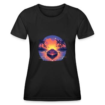 Boat - Women's Functional T-Shirt - black - Front - AI Model Female 172 light (172cm)