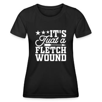 Archer Tir à l’arc - T-shirt sport Femme - noir - Devant - AI Model Female 172 light (172cm)