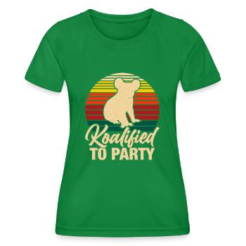 Koala Party - Frauen Funktions-T-Shirt - Kelly Green - Vorne - AI Model Female 172 dark (172cm)