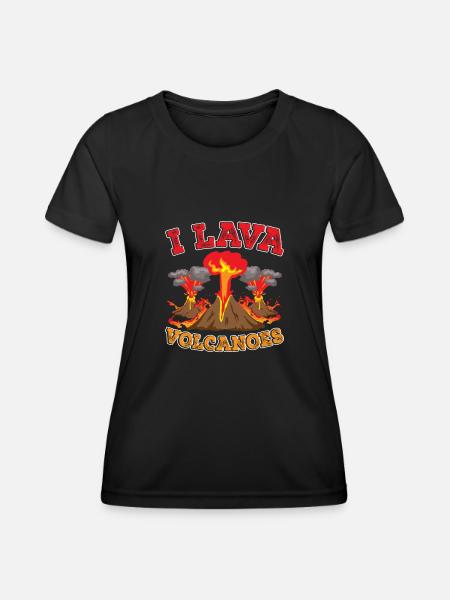 I Vulcani di lava Geologia Vulcanologia Dicendo - Maglietta sportiva per donna - nero