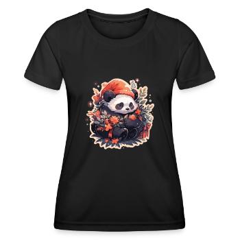 Panda Panda Ours Panda Bébé Pandas Panda Animal - T-shirt sport Femme - noir - Devant - AI Model Female 172 light (172cm)