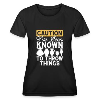 Töpfern Töpferei Töpfer - Frauen Funktions-T-Shirt - Schwarz - Vorne - AI Model Female 172 light (172cm)