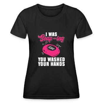 Soap Soap Making Soap Maker Soap Maker - Women's Functional T-Shirt - black - Front - AI Model Female 172 light (172cm)