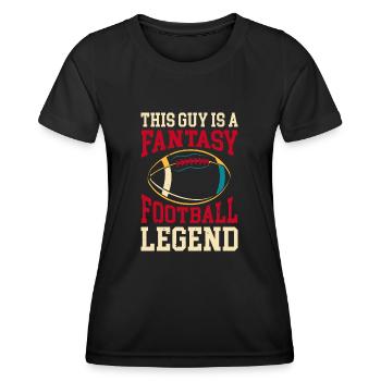 Fantasy Football - Frauen Funktions-T-Shirt - Schwarz - Vorne - AI Model Female 172 light (172cm)