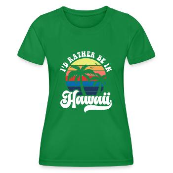 Hawaï - T-shirt sport Femme - vert - Devant - AI Model Female 172 dark (172cm)