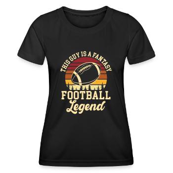 Fantasy Football - Frauen Funktions-T-Shirt - Schwarz - Vorne - AI Model Female 172 light (172cm)