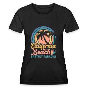 Surfeur - T-shirt sport Femme - noir - Devant - AI Model Female 172 light (172cm)