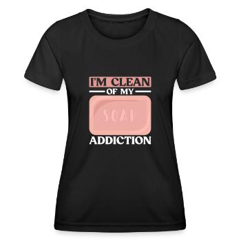 soap soap making soap maker soap boiler - Women's Functional T-Shirt - black - Front - AI Model Female 172 light (172cm)