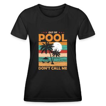Sauveteurs, sauveteurs, pensions - T-shirt sport Femme - noir - Devant - AI Model Female 172 light (172cm)