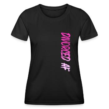 Happy Divorce Party Divorced Af - Women's Functional T-Shirt - black - Front - AI Model Female 172 light (172cm)