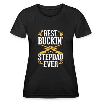 Jagen Jäger Stiefvater - Frauen Funktions-T-Shirt - Schwarz - Vorne - AI Model Female 172 light (172cm)