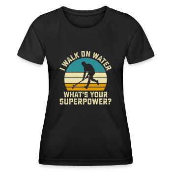 Hockey - T-shirt sport Femme - noir - Devant - AI Model Female 172 light (172cm)