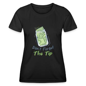 Barkeeper Mixologe Alkohol Getränke Barmann - Frauen Funktions-T-Shirt - Schwarz - Vorne - AI Model Female 172 light (172cm)