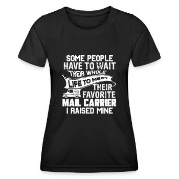 Mail Carrier Proud Parent Of A Mail Carrier - Women's Functional T-Shirt - black - Front - AI Model Female 172 light (172cm)